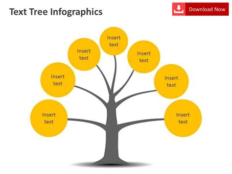 Tree Diagram Infographic - Editable PowerPoint Template