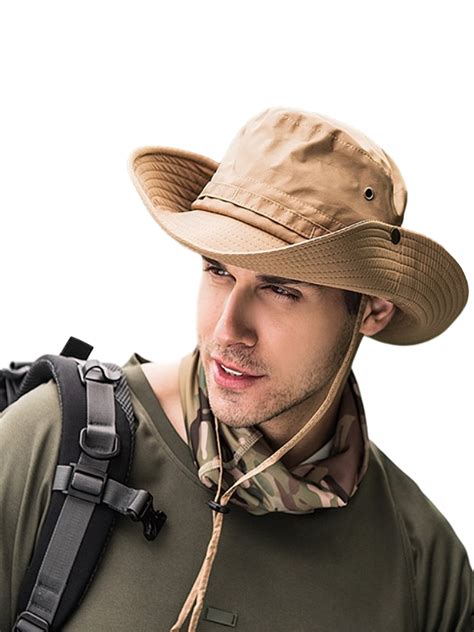 FOCUSNORM Mens Fishing Hats Sun Cap Outdoor Activities Fishing Camping ...