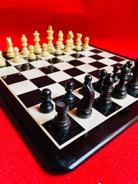 17x 17 Inch Lacquered Chess Board Design | Etsy