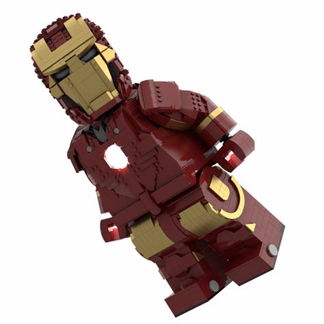 LEGO MOC Iron Man Mega Figure - fits official Lego Helmet by Albo.Lego ...