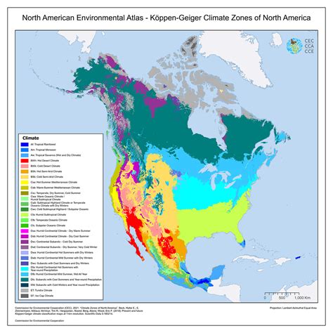 Climate Zones of North America