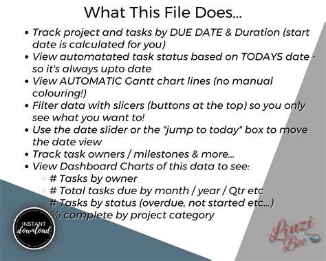 Project Planning Dashboard Excel - Briscoe Consultants Limited