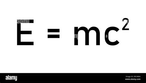 Einstein's formula. Energy, mass and speed of light equation. EMC ...