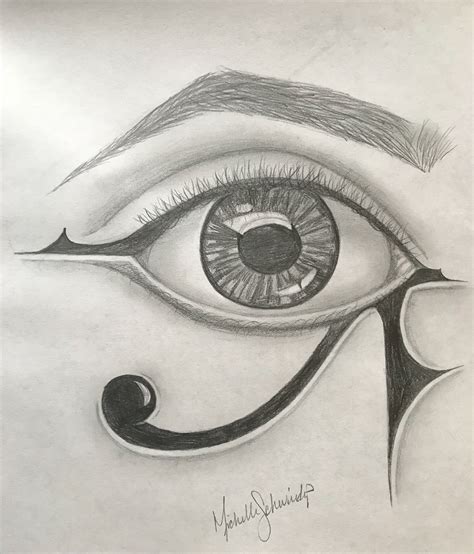 Eye Of Horus Drawing at PaintingValley.com | Explore collection of Eye ...