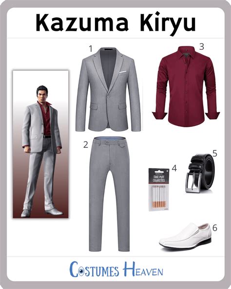 Kazuma Kiryu Costume Ideas(Image)