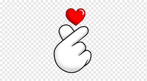 Heart hand sign illustration, Sticker PicsArt Studio Telegram Heart ...