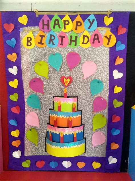 Birthday Chart for Preschool Board