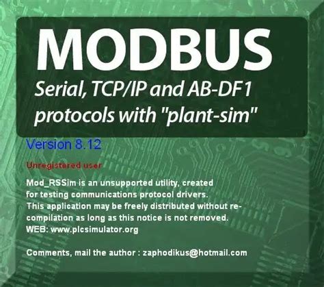 Free modbus PLC simulator - Software and Tools - Industrial Automation ...