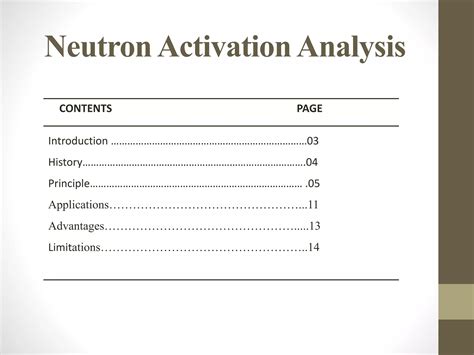 Neutron activation analysis | PPT