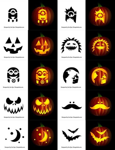 Easy Pumpkin Carving Printables