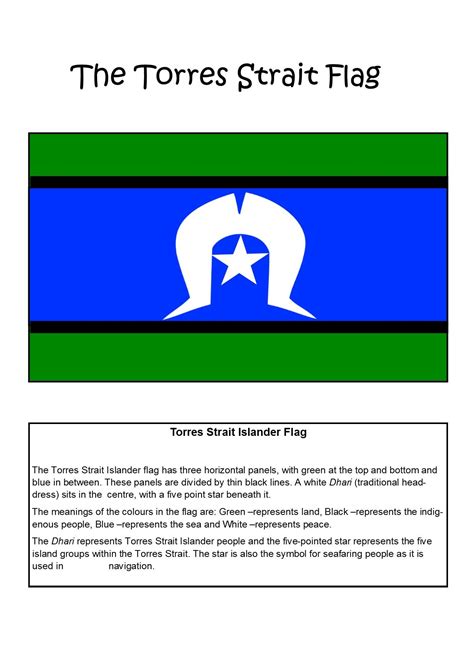 Torres Strait Flag teaching resource. More Aboriginal Art Symbols ...