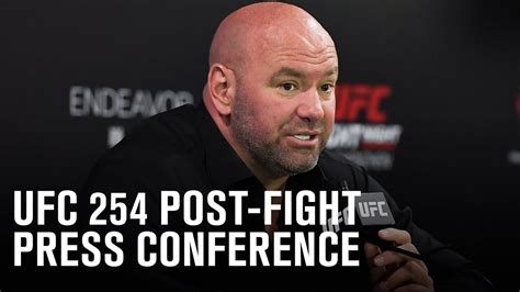 UFC 254: Post-fight Press Conference - YouTube