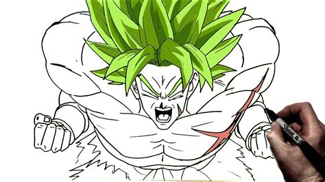 How to Draw Broly | Step By Step | Dragonball - YouTube