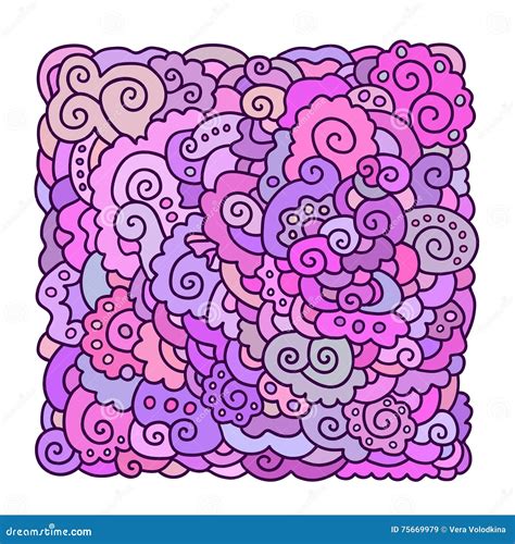 Abstract Colorful Doodle Background. Stock Vector - Illustration of ...