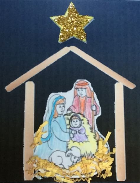 Nativity Craft with Popsicle Sticks - Lessons for Little Ones by Tina O ...