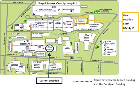 Royal Surrey Hospital Map