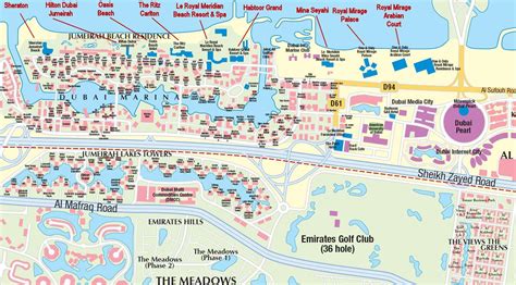 Jumeirah beach mapa - Mapa Jumeirah beach (Spojené Arabské Emiráty)