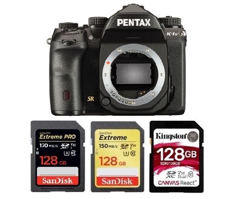 Best Memory Cards for Pentax K-1 Mark II - Camera Times