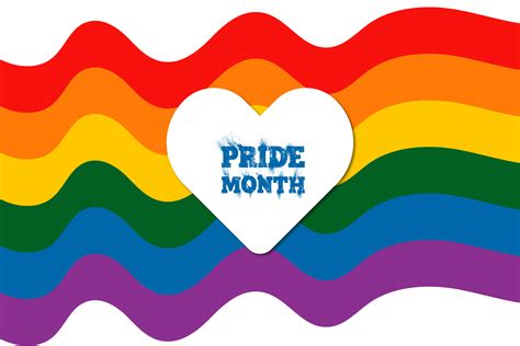 Pride Month Symbol with Heart, LGBT Graphic by Ju Design · Creative Fabrica