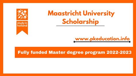 Maastricht University Scholarships 2023 | Fully-Funded get scholarship ...