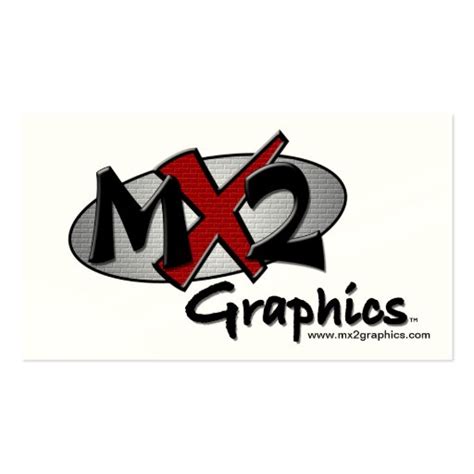 MX2 Graphics Company Logo Double-Sided Standard Business Cards (Pack Of ...