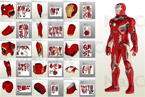 Printable Iron Man Papercraft Helmet - Printable Papercrafts ...