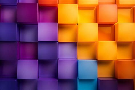 Premium AI Image | colorful blocks background