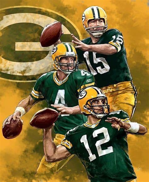 Bart Starr, Aaron Rodgers, and Brett Favre - 15-4-12 - Green Bay ...