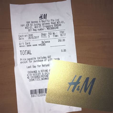 S$250.00 H&M Gift Card, Tickets & Vouchers, Vouchers on Carousell