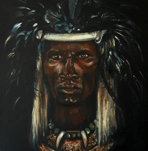 Shaka Zulu Painting by esther deVries | Saatchi Art