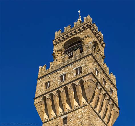 Palazzo Vecchio, The Arnolfo Tower in Florence in Italy