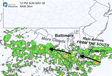 May 27 Memorial Weekend Weather More Wet At Beaches - Just In Weather