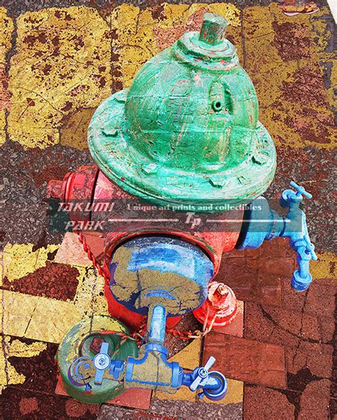 Modern Fire Hydrant Artwork, Colorful Living Room Decor, Home Decor ...