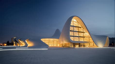 architecture, Modern, Azerbaijan, Town Square, Lights, Building, Tiles ...