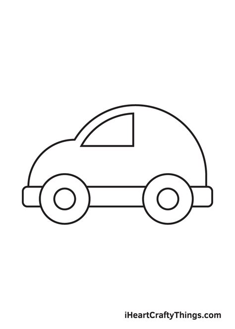 Car Drawing — How To Draw A Car Step By Step