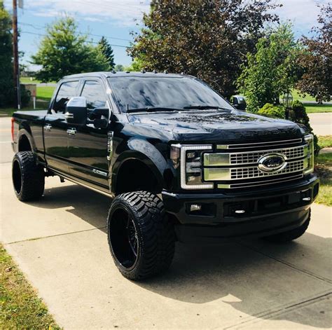 The perfect blacked out lifted Ford f 250 platinum power stroke diesel ...