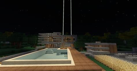 Moderne house 3 with fully automatic lights Minecraft Map