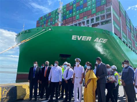 World’s biggest container ship calls at Colombo Port