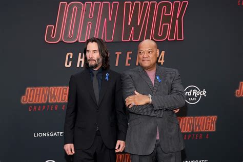 Keanu Reeves & Laurence Fishburne Homage Lance Reddick During 'John ...