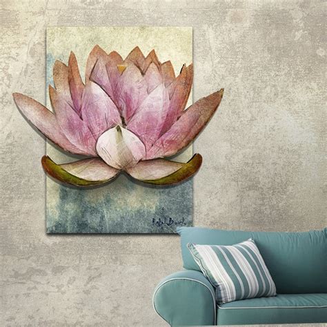 Metal Wall Art Lotus Flower 3D Dimensional Metal by RalphBurch