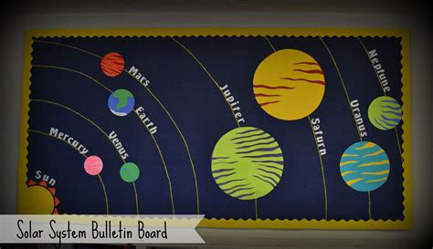 Solar System Bulletin Board. I made the planets out of construction ...