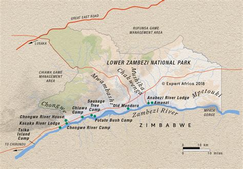 Zambezi River Map