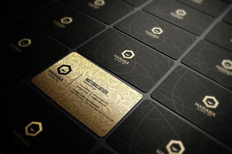 Gold And Black Business Card | Creative Photoshop Templates ~ Creative ...