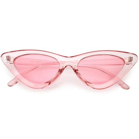 sunglass.la - Womens Exaggerated Translucent Cat Eye Sunglasses Color ...