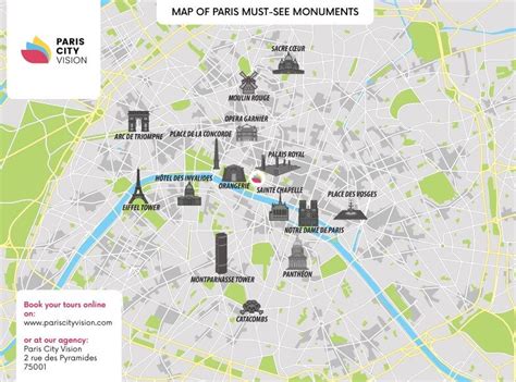 Map Of Paris Attractions Printable - Templates Printable Free