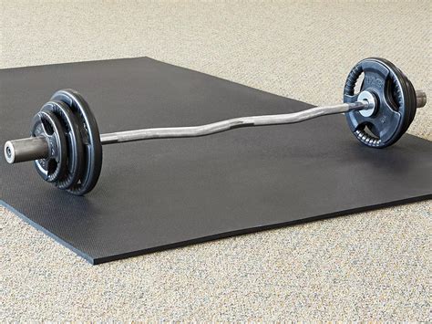 Rubber Gym Mat - 1/2" thick, 4 x 6' H-5139 - Uline