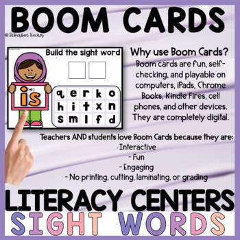 Sight Word Practice Boom Cards for Kindergarten BUNDLE by Suburban Teacher