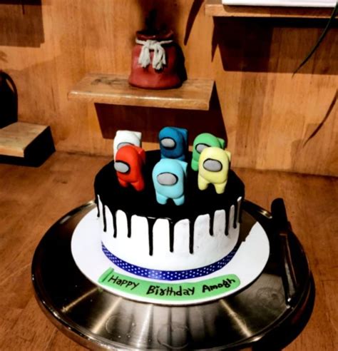 Among Us themed Cake | Themed cakes, Birthday baking, Boy birthday cake