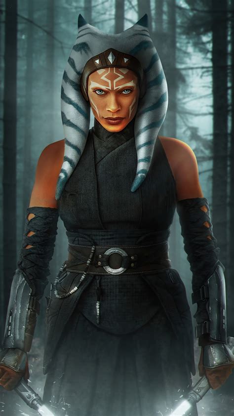 1440x2560 Ahsoka Tano In The Mandalorian Season 2 Samsung Galaxy S6,S7 ...