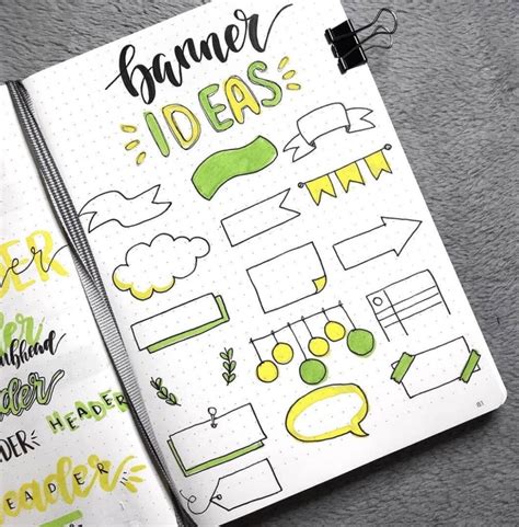 19 of the Best Bullet Journal Banner Ideas for Your 2023 Doodles